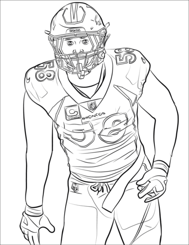 Von Miller Coloring Page